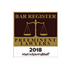 Bar Register Preeminent Lawyers | 2018 Martindale-Hubbell